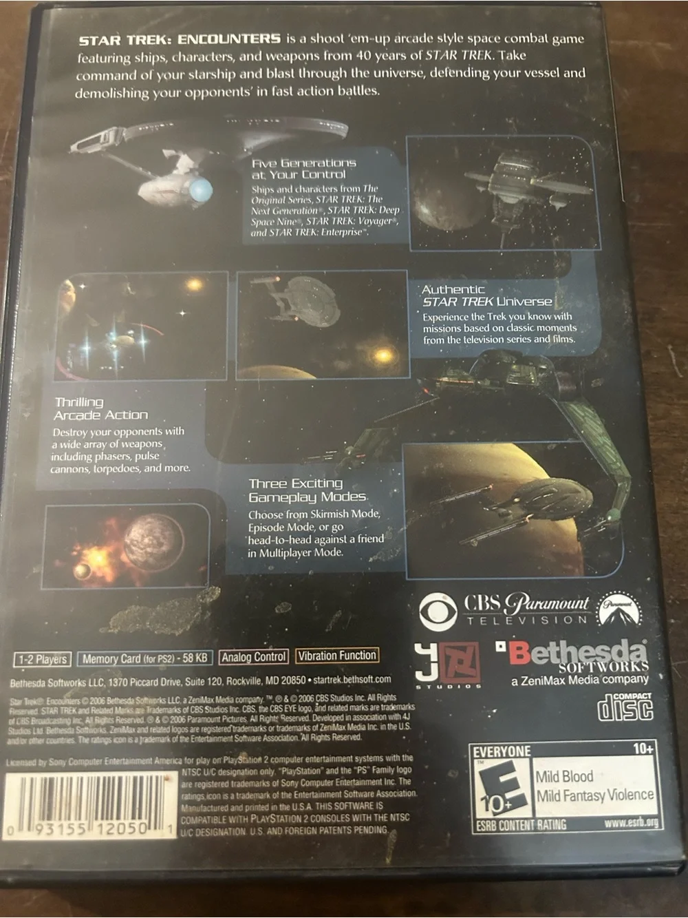 Pre-Owned CIB Star Trek Encounters Video Game for the Sony PlayStation 2 PS2